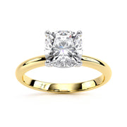 Cushion Lab Grown Lab Grown Diamond Solitaire Ring