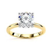 Round Lab Grown Lab Grown Diamond Solitaire Ring