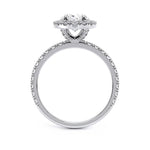 Load image into Gallery viewer, Oval Lux Halo Accent Lab Grown Diamond Ring
