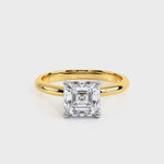 Load and play video in Gallery viewer, Asscher Lab Grown Lab Grown Diamond Solitaire Ring
